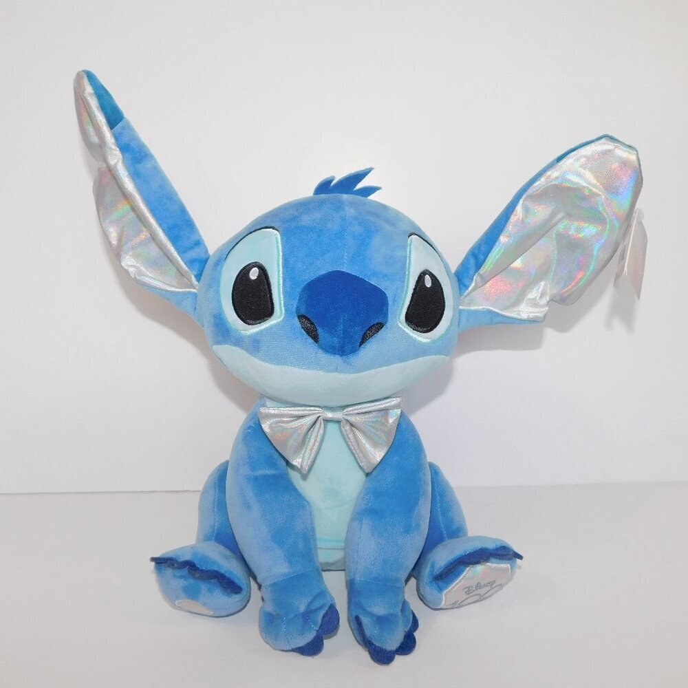 Stitch Celebration Outfit Silver Ears Bowtie Disney 100 Years 14" Plush NEW